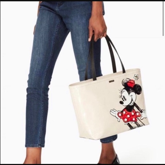 ♥️♠️Kate Spade♠️♥️Minnie Mouse Canvas Tote - Picture 4 of 8